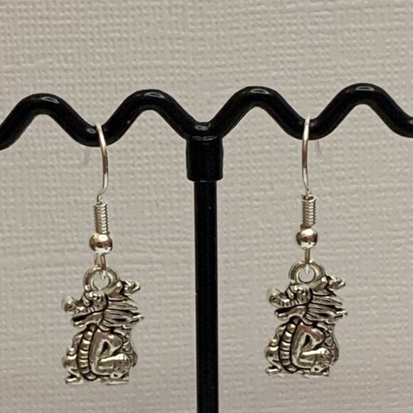 Dragon Earring, Chinese Earring, Gift Idea, Dragon Jewelry, Chinese Dragon - Picture 5 of 6